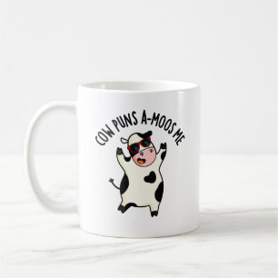 Caneca De Café Cow Puns Amoos Me Engraçado Cow Pun
