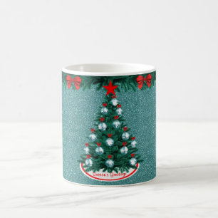 Caneca De Café Cowboy Cowgirl Fazendo Ornamento de Árvore de Nata