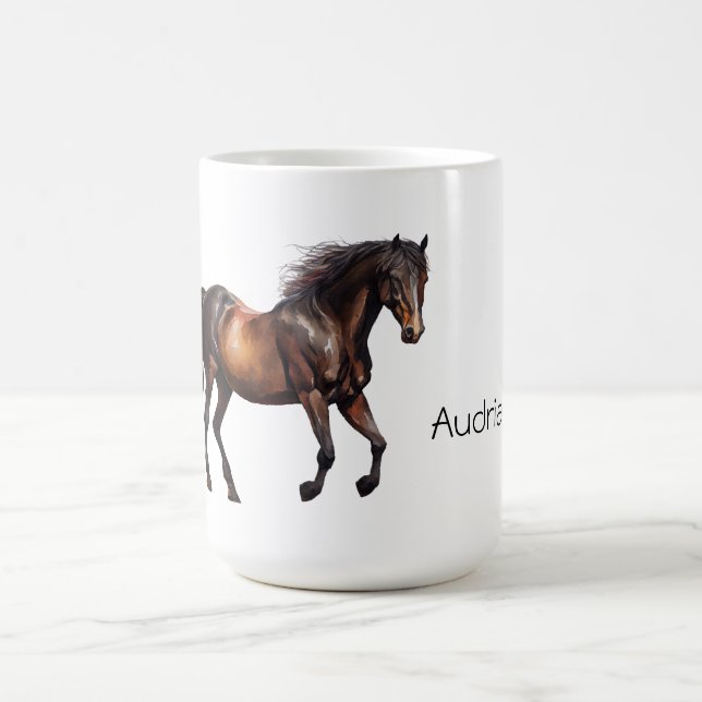 Caneca De Café Cowboy Cowgirl Horse (Centro)