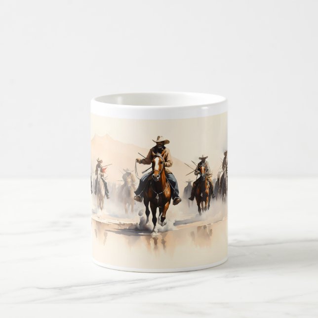 Caneca De Café Cowboy Dirige O Cavalo (Centro)