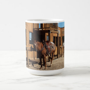 Caneca De Café Cowboy e cavalo no oeste selvagem, EUA