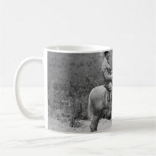 Caneca De Café Cowboy e empresário jogando damas em horseba