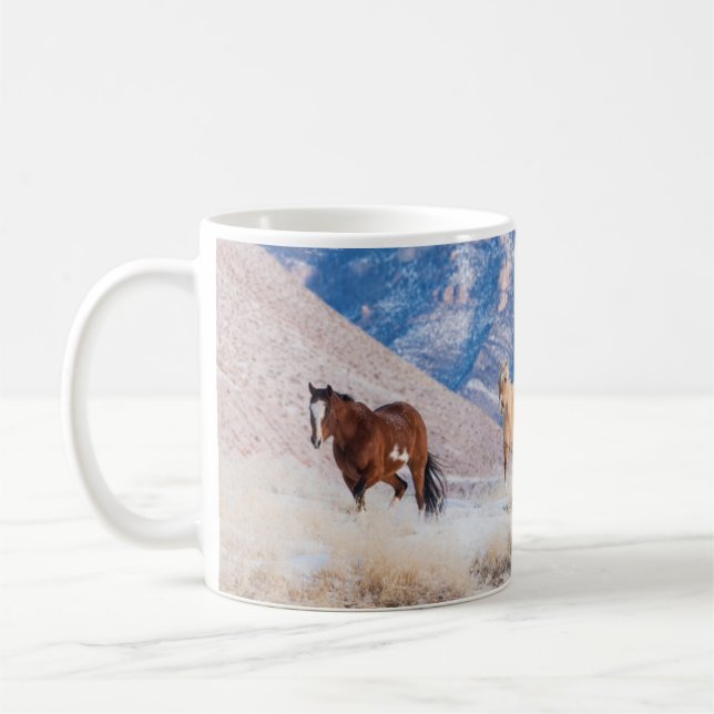 Caneca De Café Cowboy Horse Drive no Hideout Ranch (Esquerda)