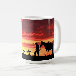 Caneca De Café Cowboy Prayer Café Mug