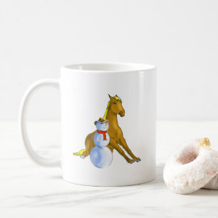 Caneca De Café Cowboy Snowman e Horse