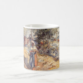 Caneca De Café Cowgirl no Prado (Criança com Animais de Criação)