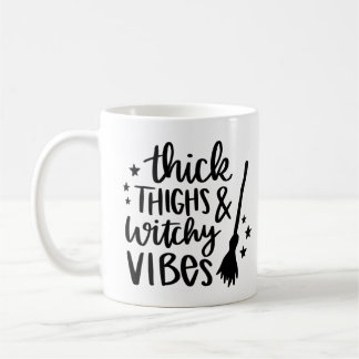 Caneca De Café Coxas e Bruxas Pesadas Vibes Halloween