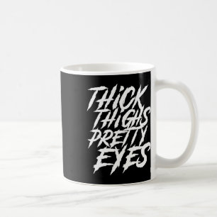Caneca De Café Coxas Espessas Bonito Olhos Engraçados Perna Rapar