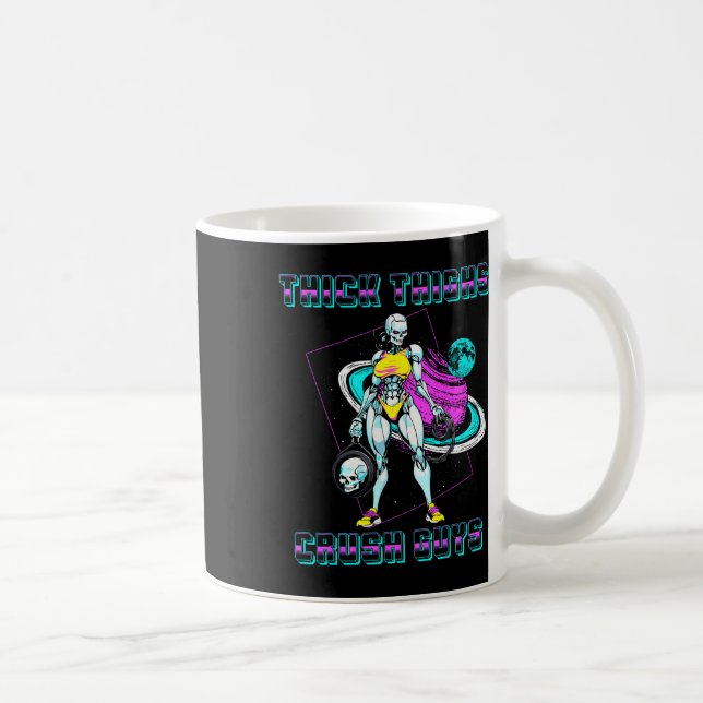 Caneca De Café Coxas grossas Caras Esmagadas Elevação de peso (Direita)