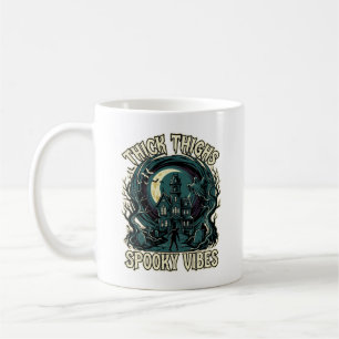 Caneca De Café Coxas Grossas Vibrações Assustadoras Halloween Cas
