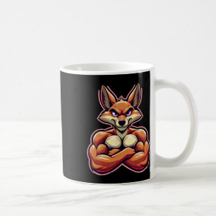 Caneca De Café Coyote Músculos Flexíveis Ventilador Ventilador Ve