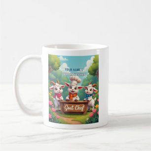 Caneca De Café Cozinha de Cartoon de Chef de Gato-de-Corte