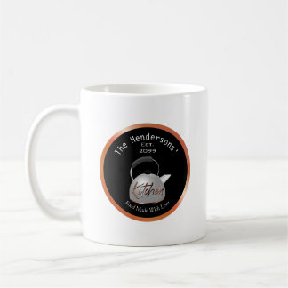 Caneca de Café Cozinha de Cobre Comida Feita Com A