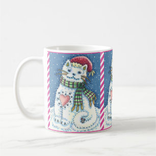 CANECA DE CAFÉ COZINHA DE NEVE, GATO DE NEVE E RATO