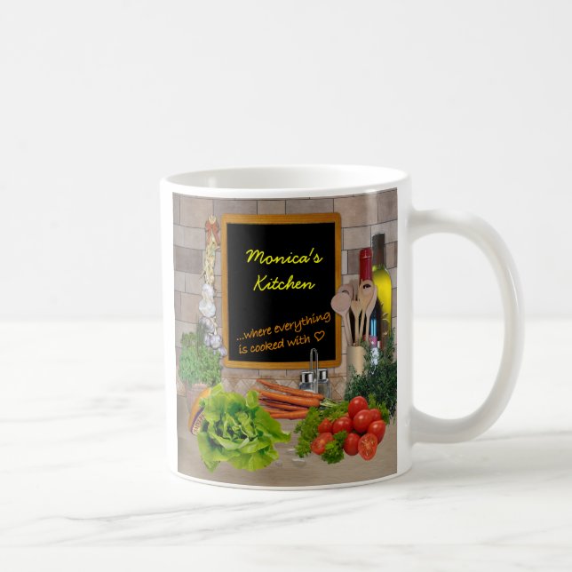 Caneca De Café Cozinha personalizável (Direita)