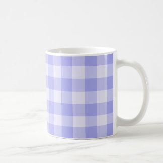 Caneca De Café Cozinha retrô com xadrez roxo kitsch