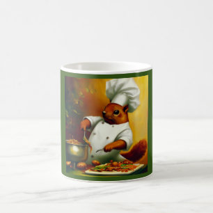Caneca De Café Cozinhar De Esquilo Agitar Fry