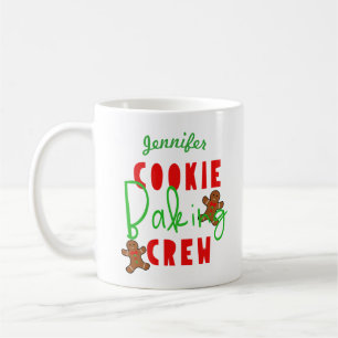Caneca De Café Cozinhar de Férias da Tripulação Cookie Baking