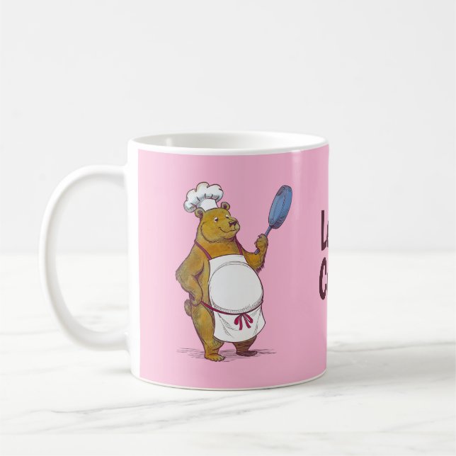 Caneca De Café Cozinhar de Urso Cinto, presente de cozinheiros Va (Esquerda)