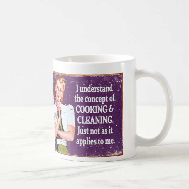 Caneca De Café Cozinhar e Limpar (Direita)