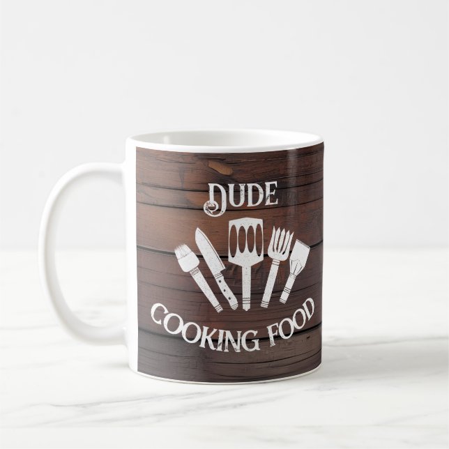 Caneca De Café Cozinhar Engraçado Russo - 'Comida Cozinhar' (Esquerda)