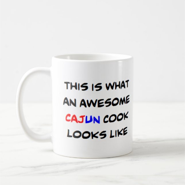 Caneca De Café cozinheiro cajun incrível (Esquerda)