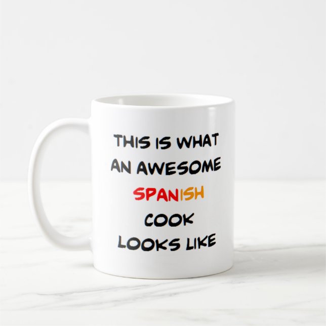 Caneca De Café cozinheiro espanhol incrível (Esquerda)