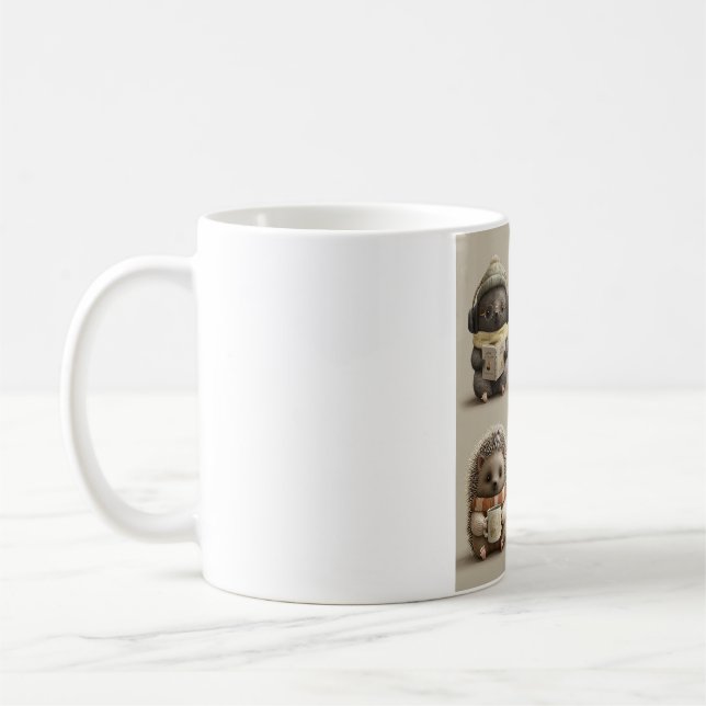 Caneca De Café Cozy Animal Friends Reading and Relaxing (Esquerda)