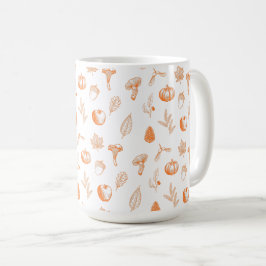 Caneca De Café Cozy Autumn Pattern