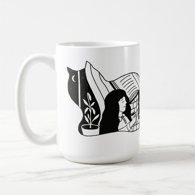 Caneca De Café Cozy Cat (Esquerda)