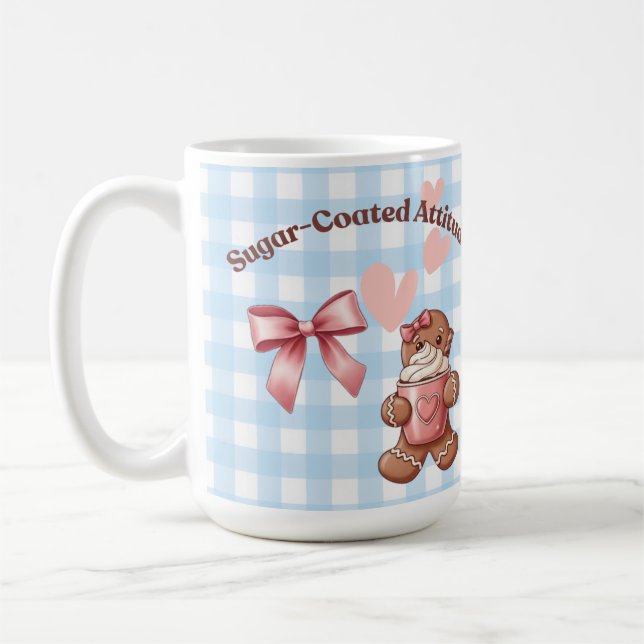 Caneca De Café Cozy Christmas Gingerbread Coquette – Swee (Esquerda)