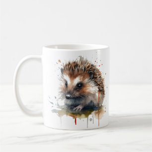 Caneca De Café Cozy Critter: Porco em Aquarela