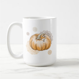 Caneca De Café Cozy Fall Vibes em Cada Sip - Boho Pumpkin Mug