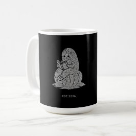 Caneca De Café Cozy Ghost Reading on Pumpkin Hoodie