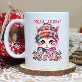 Caneca De Café Cozy hat kitten com faíscas