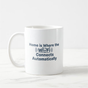 Caneca De Café Cozy Introduvert Wi-Fi Mug
