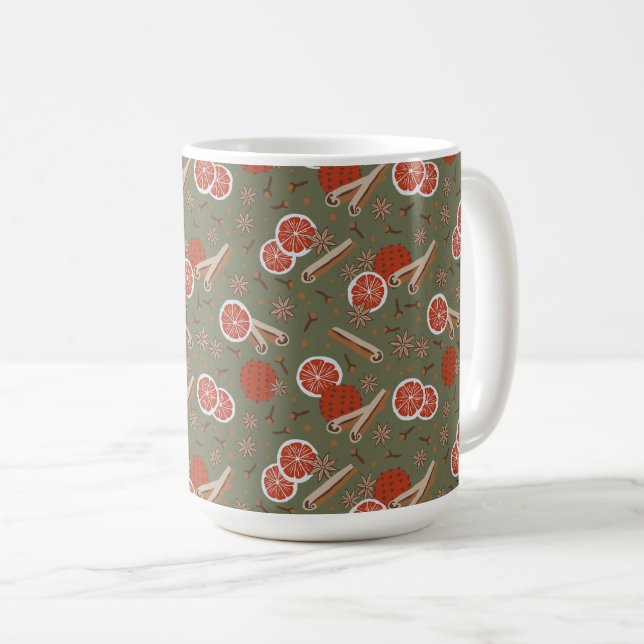 Caneca De Café Cozy Natal e Spice Holidy Potpourri (Frente Esquerda)