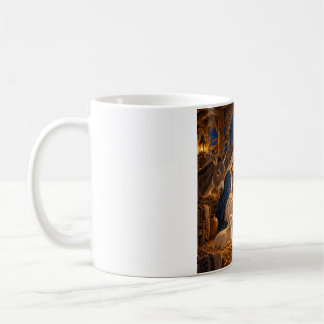 Caneca De Café Cozy Nativity Scene — Baby Jesus Christmas Art