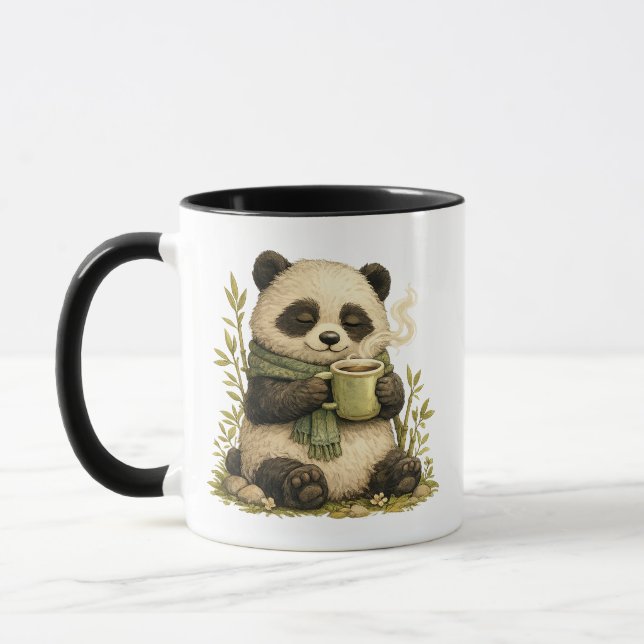 Caneca de Café Cozy Panda | Floresta Caprichosa Fo (Esquerda)