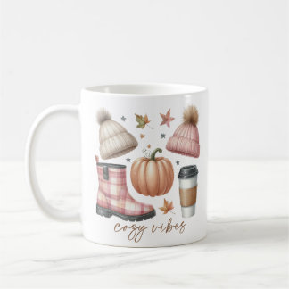 Caneca De Café Cozy Vibes Fall Themed