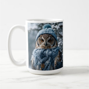 Caneca De Café Cozy Whimsical Winter Wonderland Owl