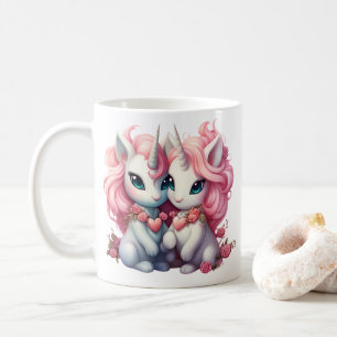 Caneca De Café Cpuple de Bebê Bonito para Oferta de Dia de os nam