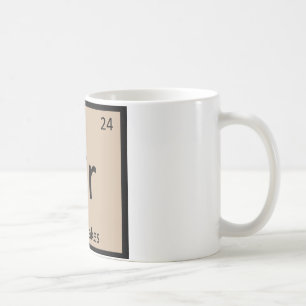Caneca De Café Cr - Crabcakes - Símbolo Periódico de Mesa