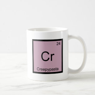Caneca De Café Cr - Creepypasta Meme Química Mesa periódica