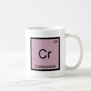 Caneca De Café Cr - T de Meme do símbolo do elemento da química