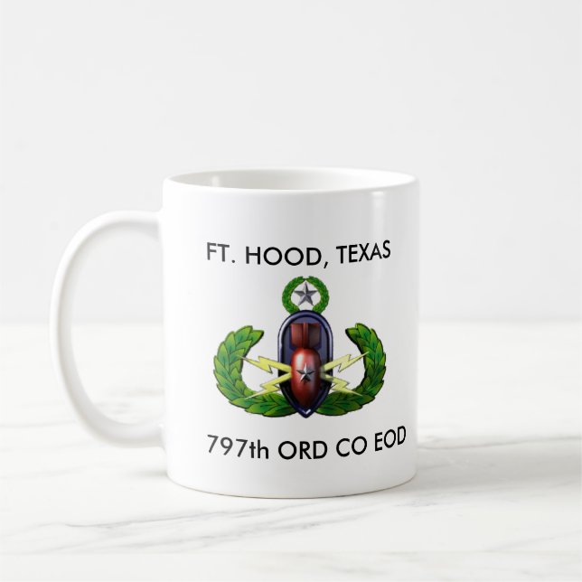 Caneca De Café crab_transp, crab_transp, 797th ORD CO EOD, FT…. (Esquerda)