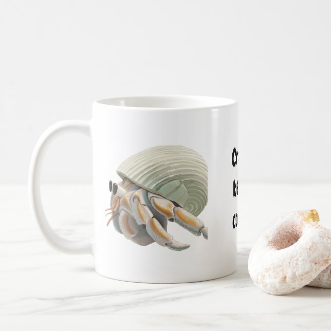 Caneca De Café Crabby antes do café (Com Donut)
