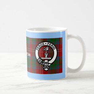 Caneca De Café Crachá Clan Chisholm Tartan & Crest