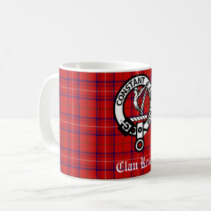 Caneca De Café Crachá Clan Rosa Crest e Tartan