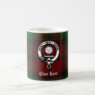 Caneca De Café Crachá Crest Clan Kerr Tartan